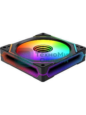 Вентилятор для корпуса Bloody BD-CF120ARGB5 LCD ARGB черный, 120 мм, 1600 об/мин, 26 дБ, 4 pin