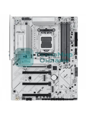 Материнская плата ASUS B850 MAX GAMING WIFI W, AM5, AMD B850, 4xDDR5, 4xSATA, 3xM.2, 1xPCIe 5.0 x16, 1xPCIe 4.0 x4, 2xPCIe 3.0 x1, 1xDisplayPort, 1xHDMI, 1x2.5Gb LAN, Wi-Fi 6E, Bluetooth 5.3, 1xUSB-C 10Gbps, 3xUSB-A 10Gbps, 2xUSB-A 5Gbps, 2xUSB-A 2.0, 3x3.5 мм, 7.1, ATX