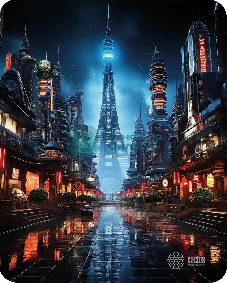 Коврик для мыши Cactus City 300x250x3мм (CS-MPC-D05M)
