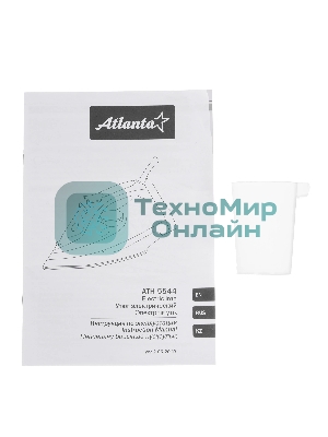 Утюг Atlanta ATH-5544 голубой/белый, 2200 Вт, 32 г/мин, 85 г/мин, 400 мл