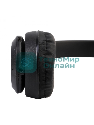 Беспроводные/проводные наушники Ergolux ELX-BTHP01-C02 черный, накладные, Bluetooth 5.0 + проводной, складная конструкция, до 6 ч