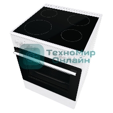 Плита электрическая Gorenje GEC6A11WG белый, конфорок 4 шт, духовка 65 л, 60 см x 85 см x 60 см