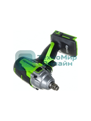 Гайковерт ударный аккумуляторный GreenWorks GD24IW400 24В, без АКБ и ЗУ (3802907)