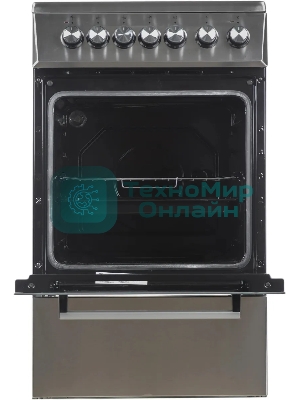 Плита электрическая Beko FSS57100GX серебристый, конфорок 4 шт, духовка 60 л, 50 см x 85 см x 60 см