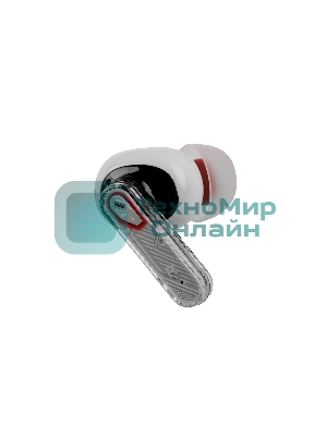 Беспроводные TWS наушники Aksberry B21 Crystal белый, вкладыши, Bluetooth, до 4 ч