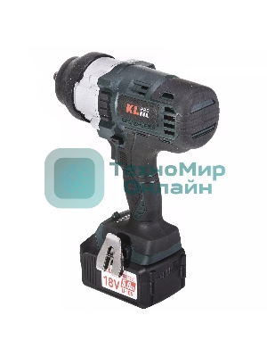 Профессиональный бесщеточный гайковерт аккумуляторный KLPRO KLSS18BHX-50 (18В, Li-ion-2шт, 5.0Ач, 800Нм, 2 скорости, подсветка,З/У,в кейсе)