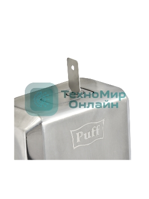 Дозатор для жидкого мыла из нерж. стали Puff-8715, хром, 1000 мл, с ключом, 21х14х11 см