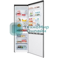 Холодильник Maunfeld MFF195NFIX10 нержавеющая сталь двухкамерный 252/98л морозилка снизу, No Frost