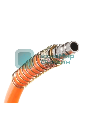 Шланг Patriot пневматический армированный RPH 15 (длина 15 м, диаметр 10х16, раб/макс давление 20/60 бар, мин/макс температура -35/70С, быстросъем рапид)