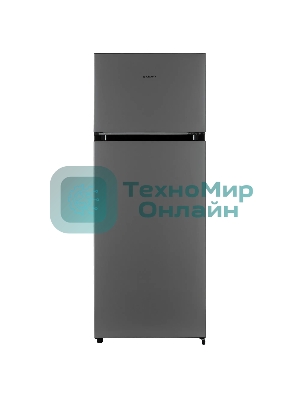 Холодильник Kraft KF-DF340S серебристый двухкамерный 164/41л морозилка сверху