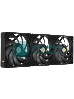 Комплект вентиляторов для корпуса Thermaltake TOUGHFAN EX12 Pro (3 шт.) черный, 120 мм, 2000 об/мин, 29.8 дБ, 4 pin