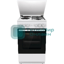 Плита комбинированная Gorenje GK5A12WG белый, конфорок 2 газовых и 2 электрических, духовка 68 л, 50 см x 85 см x 59.4 см