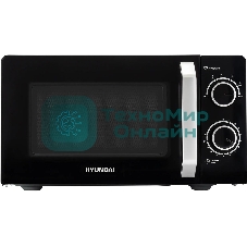Микроволновая печь Hyundai HYM-M2052 черный, 20 л, 700 Вт, переключатели - поворотный механизм