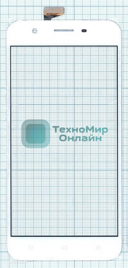 Сенсорное стекло (тачскрин) для Oppo A39, белое