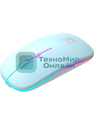 Мышь беспроводная Defender Coda MB-261 голубой, 1600 dpi, радиоканал, Bluetooth, USB, кнопки - 4