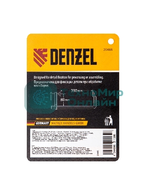 Струбцина Denzel F-образная, 80x300 мм, кованая