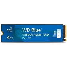 Накопитель SSD 4Tb WD Blue, NVMe, M.2 2280, PCI-E 4x4 R/W - 5500/5000 Mb/s