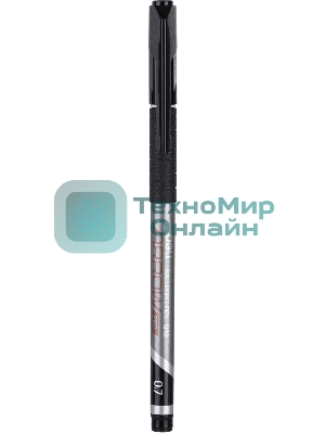 Набор ручек шариковых Deli Arrow EQ10-BK-P синий металлик/черный, черные чернила, коробка картонная (12шт) сменный стержень, линия 0.7мм, резиновая манжета