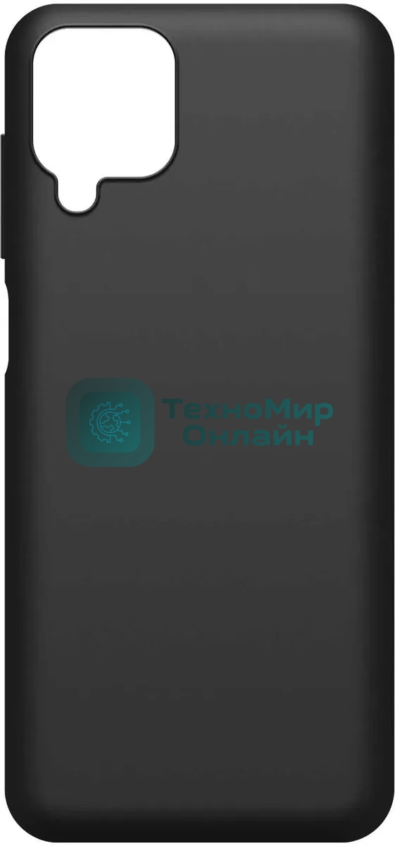 Чехол (клип-кейс) BoraSCO Silicone Case для Samsung Galaxy A12 черный (матовый)