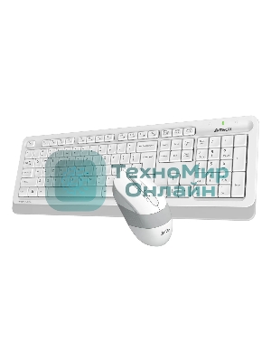 Комплект клавиатура+мышь A4Tech FStyler FG1010S беспроводной, USB, 2000 DPI, белый/серый