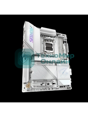 Материнская плата Gigabyte X870E AORUS PRO ICE, AM5, AMD X870E, 4xDDR5, 4xSATA, 4xM.2, 1xPCI-E 5.0 x16, 1xPCI-E 4.0 x4, 1xPCI-E 3.0 x4, 1xHDMI, 2xUSB-C, 1x 2.5Gb LAN, 2xUSB-A 3.2 Gen 2, 3xUSB-A 3.2 Gen 1, 2xUSB-A 2.0, 2x3.5 мм, TOSLINK, 7.1, 2xUSB4, 4xUSB-A 3.2 Gen 1, ATX