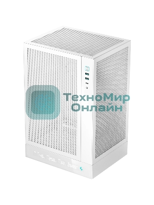 Компьютерный корпус Deepcool CH170 DIGITAL белый без БП mATX 1x120мм 1xUSB 2.0 1xUSB 3.0 audio bott PSU