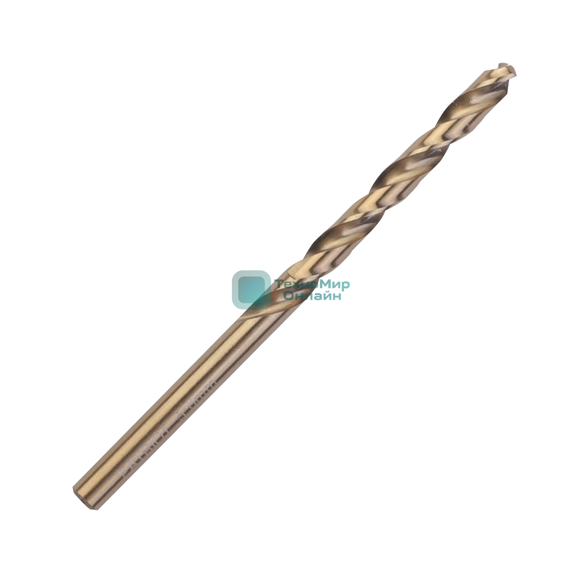 Сверло PATRIOT EXPERT по металлу, Р6М5К5, 5,0 мм, упаковка 10 шт