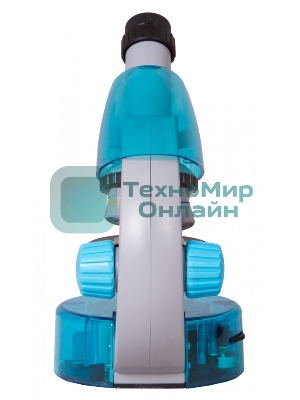 Микроскоп Levenhuk LABZZ M101 AZURE Лазурь Тип микроскопа: биологические,Тип насадки: монокулярные,Материал оптики: оптический пластик,Угол наклона окулярной насадки: 45°,Увеличение: 40–640 крат,Фокусировка: грубая,Корпус: пластик,Подсветка: светодиодная,Регулировка яркости: есть,Питание от батаре