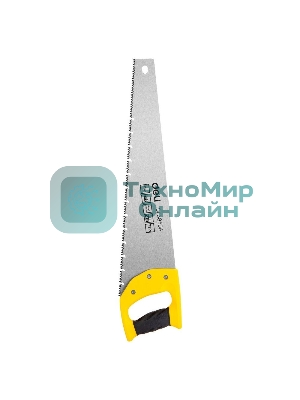 Ножовка по дереву Deli DL6850A 500мм, сталь 65Mn, шлифовка зубцов с 3-х сторон, рукоять из двухкомпонентного противоударного пластика