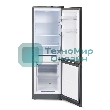 Холодильник Бирюса W418 графит двухкамерный 125/55л морозилка снизу