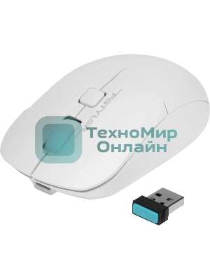 Мышь беспроводная A4Tech Fstyler FG16CS Air белый, 2000 dpi, радиоканал, USB, кнопки - 3