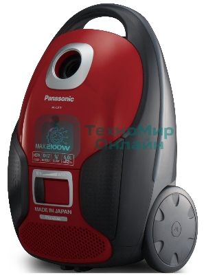 Пылесос Panasonic MC-CJ915R красный, 380 Вт/2100 Вт, уборка сухая, пылесборник мешок 6 л