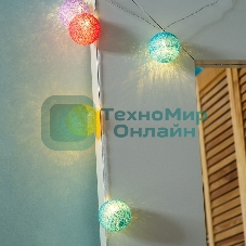 Тайские фонарики Neon-night Фейерверк 5 м, 25 LED, прозрачный ПВХ, теплый белый, питание USB