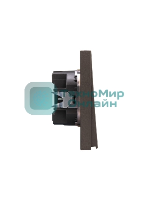 Выключатель Kranz STRONG 1 кл 10А с/у графит