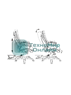 Кресло Бюрократ T-9950LT Boroko-37 коричневый, экокожа