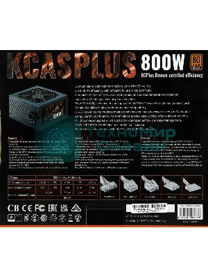 Блок питания Aerocool/Formula KCAS-800W, 800Вт, PLUS 80 PLUS Bronze, 120мм, черный
