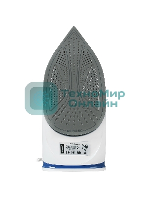 Утюг Atlanta ATH-5545 синий/белый, 2200 Вт, 32 г/мин, 85 г/мин, 300 мл