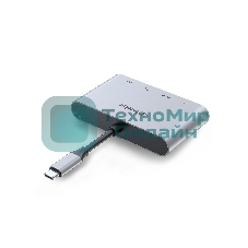 Распределитель Infobit iHub 301 3 подключения через 1 кабель USB-С