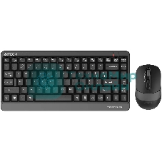 Комплект клавиатура+мышь A4Tech FStyler FG1110 беспроводной, USB, 2000 DPI, чёрный/серый