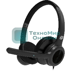 Гарнитура проводная с микрофоном Оклик HS-L800 черный накладные оголовье (1978719)
