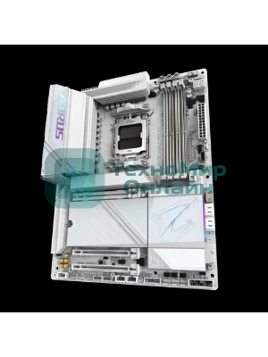 Материнская плата Gigabyte X870E AORUS PRO ICE, AM5, AMD X870E, 4xDDR5, 4xSATA, 4xM.2, 1xPCI-E 5.0 x16, 1xPCI-E 4.0 x4, 1xPCI-E 3.0 x4, 1xHDMI, 2xUSB-C, 1x 2.5Gb LAN, 2xUSB-A 3.2 Gen 2, 3xUSB-A 3.2 Gen 1, 2xUSB-A 2.0, 2x3.5 мм, TOSLINK, 7.1, 2xUSB4, 4xUSB-A 3.2 Gen 1, ATX