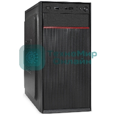 Компьютерный корпус Minitower ExeGate BAA-113-UNS500 (mATX, БП UNS500 с вент. 12см, 2*USB, аудио, черный)