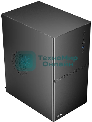 Компьютерный корпус CBR mATX Minitower V863, без БП, 1хUSB 3.0 Type C, 1хUSB 3.0, 1хUSB 2.0, HD Audio+Mic, черный PCC-MATX-V863-WPSU