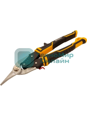 Ножницы по металлу Denzel 270 мм, прямой и левый рез,сталь-СrMo, трехкомп.рук-ки