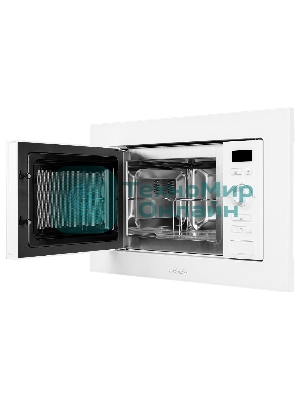 Микроволновая печь встраиваемая MONSHER 201 W 20 л, 800-1250 Вт, гриль, 8 программ, белый