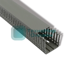 Кабель-канал Rexant перфорированный самоклеящийся 40х40 серый (паз 4 мм, зуб 6 мм)