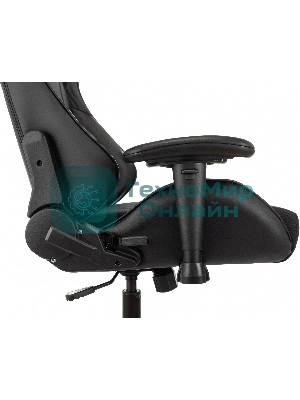 Кресло Бюрократ VIKING 4 AERO BLACK EDITION черный, экокожа, 120 кг, механизм качания