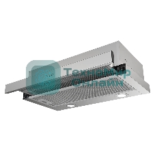 Встраиваемая вытяжка Monsher Loin 60 Acier, телескопическая, 60 см, High-Tech, макс. Производительность 650 м3/ч, 2 скорости, механическое управление, светодиодное освещение, уровень шума 53 дБ, нержавеющая сталь