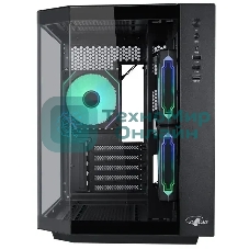 Корпус mATX Eurocase M2771 black, без БП, закаленное стекло 2 стороны