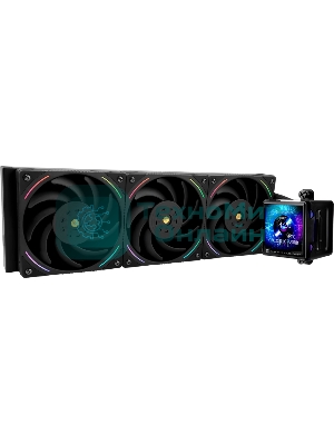 Система жидкостного охлаждения Thermalright Elite Vision 360 (360mm, LED, Black, ARGB/Fans: 3x120mm, 69CFM, 27dBA, 2150RPM/Pump height 63mm, Rad thickness 27mm/S: 1700, 1200, 1851, 115X, 2011, 2066, AM5, AM4)